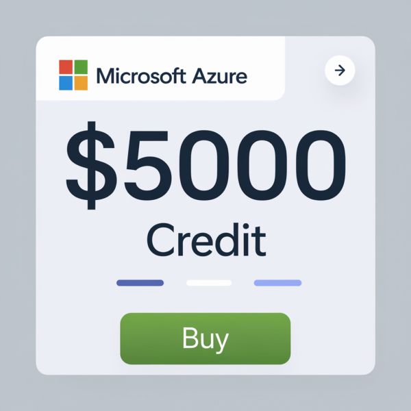 Buy $5000 Azure Credit Account